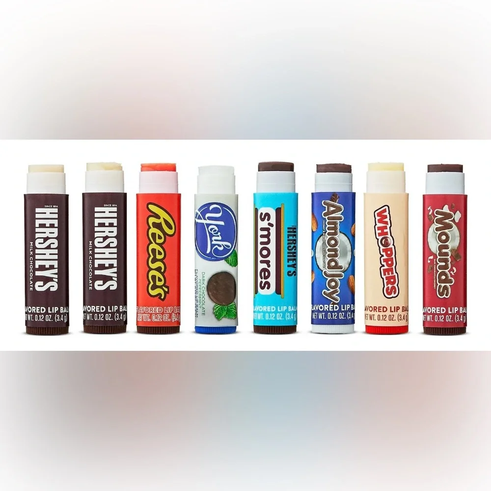 Hershey Flavored Lip Balm, 8 Pack